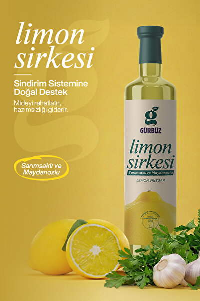 Gürbüzden Limon Sarımsak Maydanoz Sirkesi Doğal Fermantasyon Lemon Garlic Par...