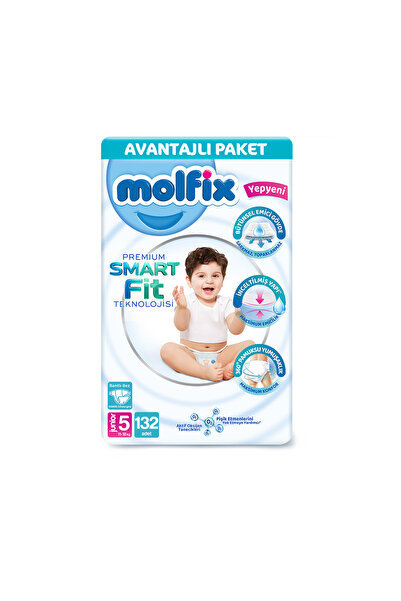 Molfix Premium Smart Fit Avantajlı Paket 5 Beden Junior 132 Adet