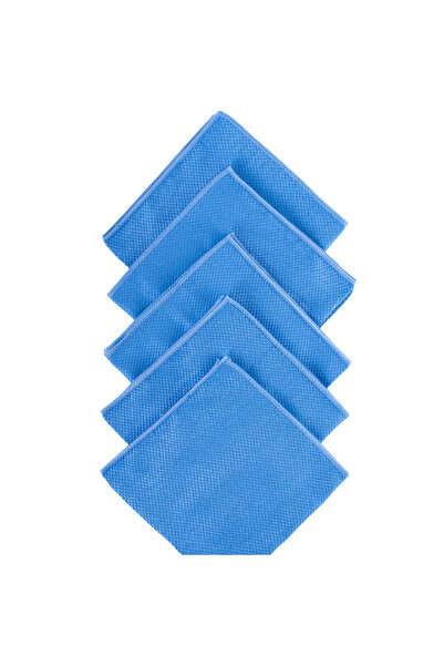 CAQA HOME Πανί καθαρισμού και γυαλίσματος από μικροΐνες, 5 τεμαχίων, μπλε, 40...