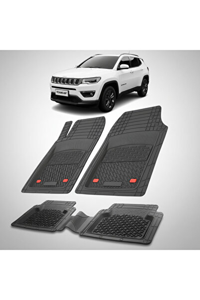 TEAMCAR Covorașe auto compatibile Jeep Compass MP 2017+ |   Negru