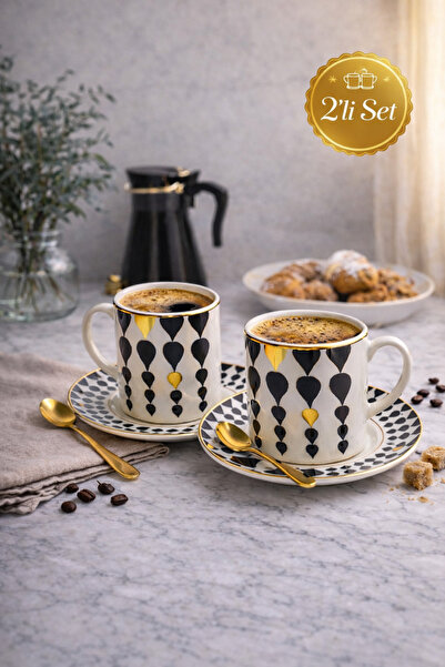 Ayzem Damla 2 Kişilik Kahve Fincan Takımı 90ml