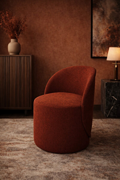 pufunny Sırtlı Mini Berjer, Sırtlı Puf, Makyaj Masası Pufu, Kahve Köşesi, Din...