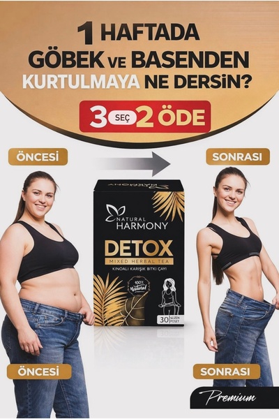 Aseina Zayıflamak kilo vermeye yardımcı Özel Formül Kinoalı Detox Organik Kar...