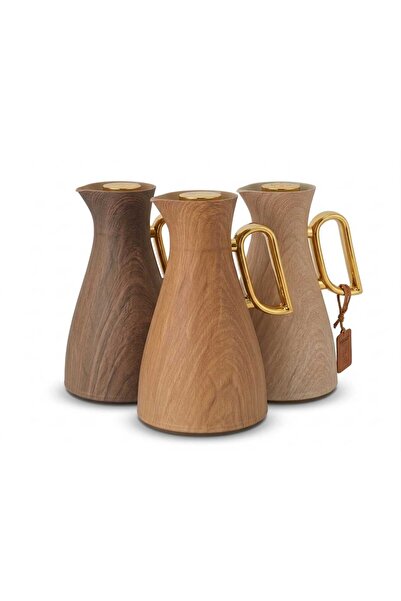 Germax Original ترمس جيرماكس حراري بسعة لتر واحد مبطن بزجاج وردي، مثالي لرمضا...