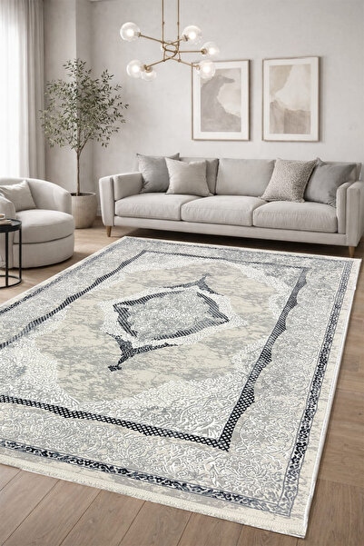 ünalcarpet 4 Metrekare - 6 Metrekare Bambu Tarz Modern Dokuma Salon Oturma Od...