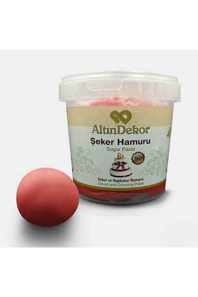 Altındekor ALTIN USTA ŞEKER HAMURU KIRMIZI 1 KG
