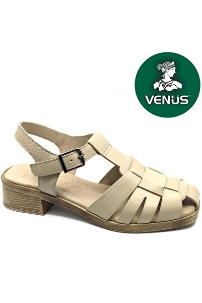 Venüs توريتو جلد أصلي كومفورت طبي نسائي صندل بيج