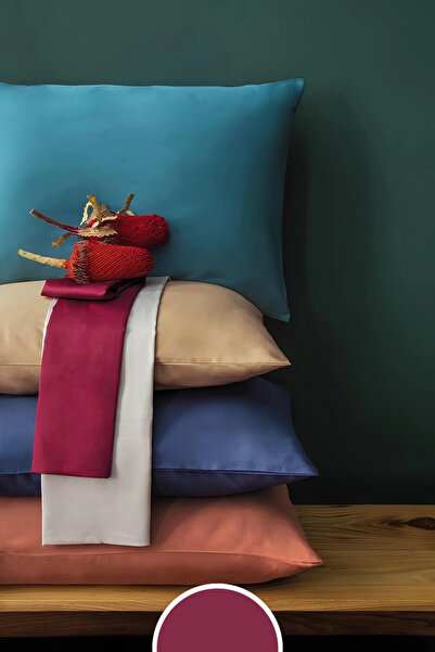 İssimo Home SIMPLY BORDO SATEN FITTED SET 180*200/50*70(2)