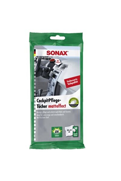 Sonax Șervețele umede universale pentru suprafețe din plastic cu efect mat, S...