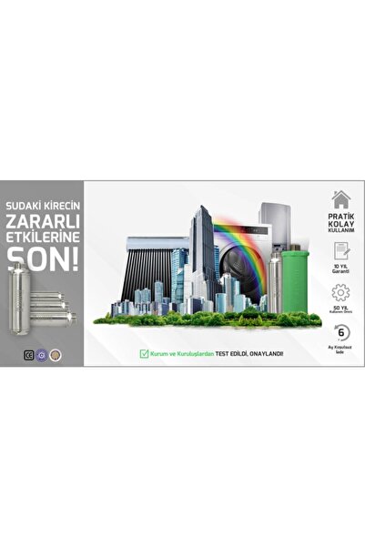 Magnetix Yeşil Atom Daire Tipi Kireç Önleyici