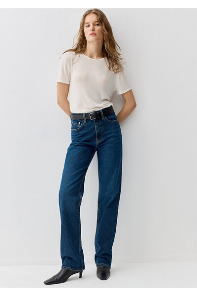 Mavi Pantaloni Sky pentru femei, albastru bleumarin M1010627-90531