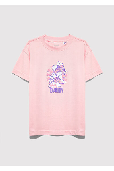 Mavi Lola Bunny Štampano roza majica širokog kroja / udobna široka kroj 76104...