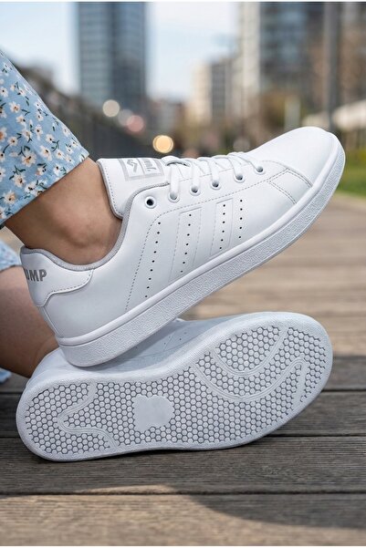 Jump 15306-7 Pantofi albi unisex confortabili cu talpă cu memorie sneakerși