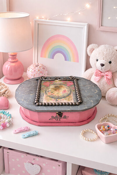 IremTasarimAtolyesi Ahşap Kutu Bebek Çocuk Odası Düzenleyici Ev Dekorasyon