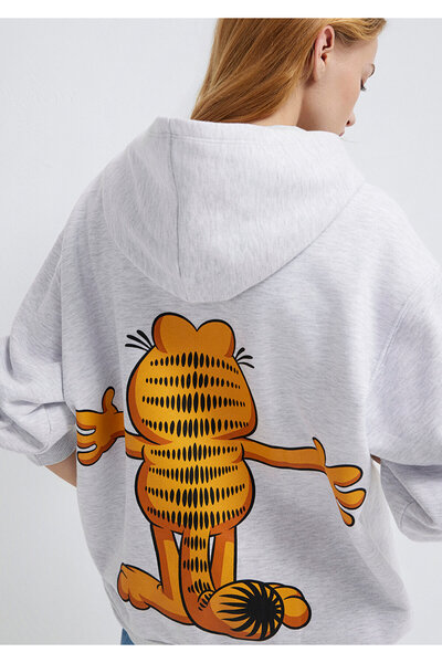 Mavi Garfield Baskılı Gri Sweatshirt 1S10527-88467