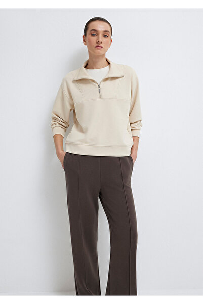 Mavi Halb-Reißverschluss in Ecru (TENCEL) ™ ) Sweatshirt 1S10488-70005