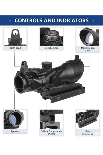 Forestia Profesyonel Hedefleyici Nişangah Reddot Dürbün - Taktikal Red Dot - ...