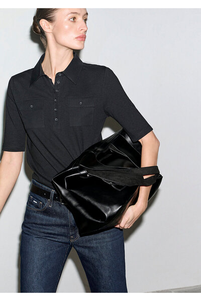 Mavi Black Polo Shirt Slim Fit / Slim Fit 1613858-900