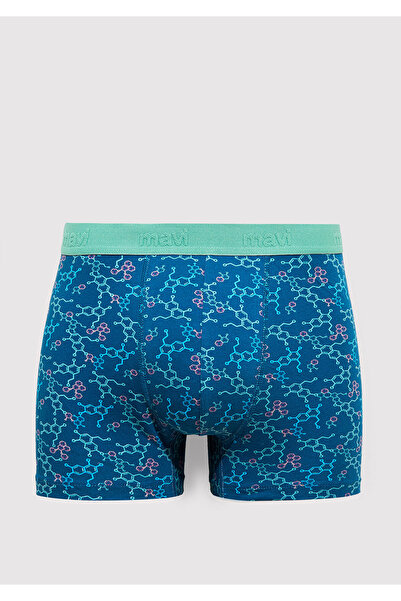 Mavi Blue Printed Boxers - 0911636 -70861