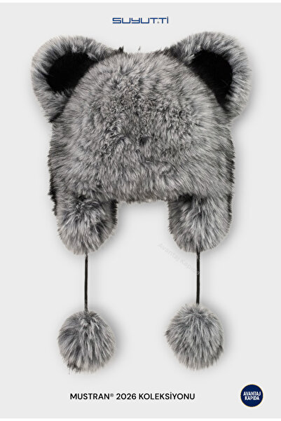 Mustran قبعة فرو فاخرة للجنسين من SUYUTTİ - قبعة حرارية قابلة للتعديل بتغطية ...