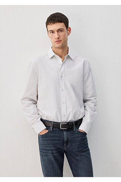 Mavi Prugasto Bela košulja standardnog kroja / normalna kroj 0211368-70497