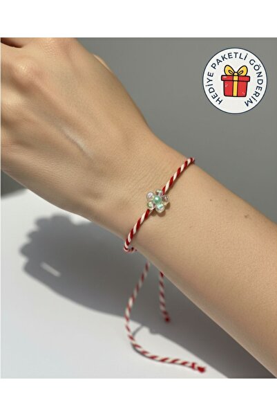 CherryPop Takı Marteniçka İp Bileklik - Çiçek Şans Bilekliği