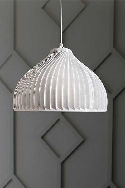 Grace White Chandelier Bedroom, Kitchen, Living Room Design Single Pendant (PLASTIC) E27