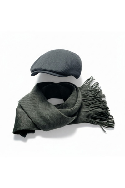 Mustran Zimski set kape i pletenog šala | Unisex zaštita za uši, topli pleten...