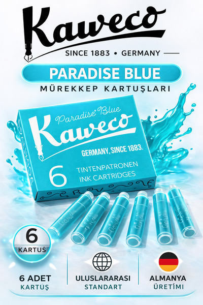 Kaweco Dolmakalem Kartuş Cennet Mavi / 10000260