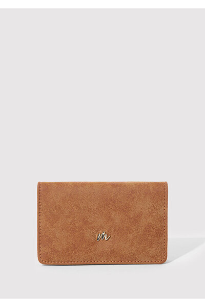 Mavi Braune Geldbörse aus Kunstwildleder 1913452-25818