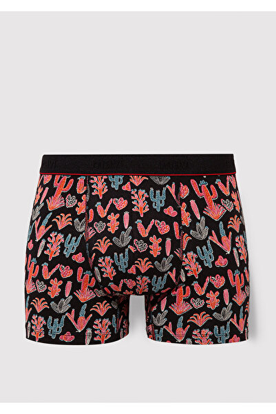 Mavi Cactus Patterned Black Boxers 091122 -900
