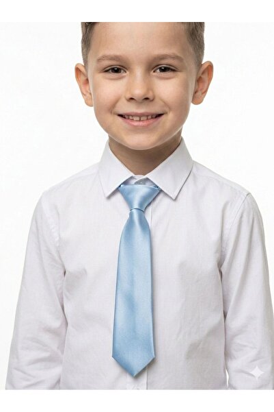 Masal Dünyası Bursa Satin Elastic Practical Boys' Tie - Available in Differen...