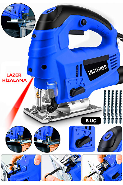 STEİNER 4600w Lazerli Sjs Metal Şanzuman 6 Kademe Devirli Dekupaj Testere Mak...