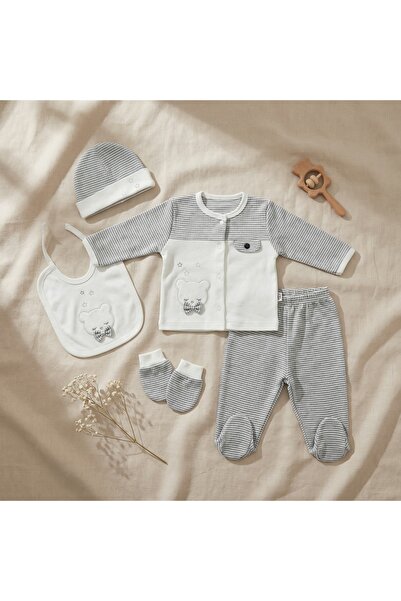 artemoris طقم ملابس داخلية محبوكة للجنسين من 0-3 أشهر، مكون من 5 قطع