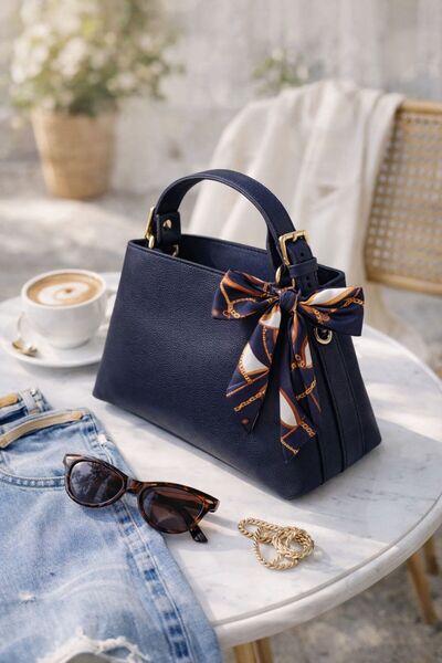 Moda Sekiz Şal de damă cu detaliu cu accesoriu bretea crossbody geantă de umăr