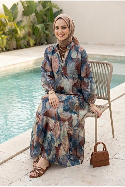 Kirazca Butik Rochie Hijab cu modele, în straturi, pentru femei