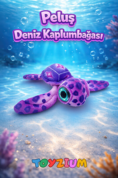 Shem Peluş Deniz Kaplumbağası Oyuncak 25 cm – Oyun & Uyku Arkadaşı – Yumuşak ...