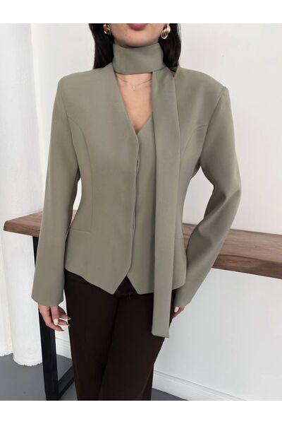 ALVOR Shoulder Pad Li Fular Detail Design Jacket