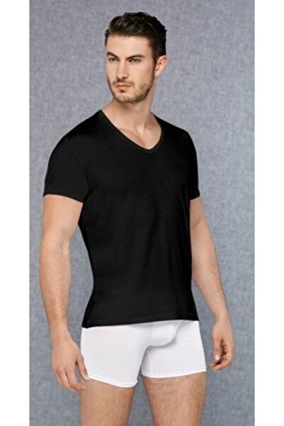 Doreanse Muška mikro Modal majica kratkih rukava sa V-izrezom