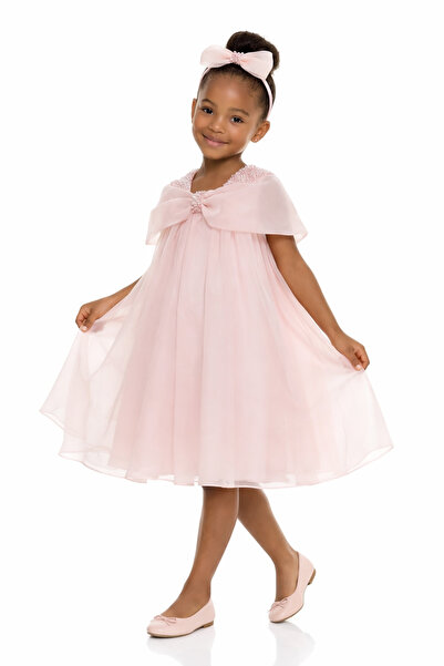 Pamina Rochie de seara pentru fete Salmon, 3-7 ani |   Model Prințesă tul pie...