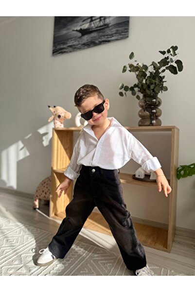 Neva Baby&Kids Erkek Çocuk Gömlekli Kot Pantolonlu Bayramlık Takım