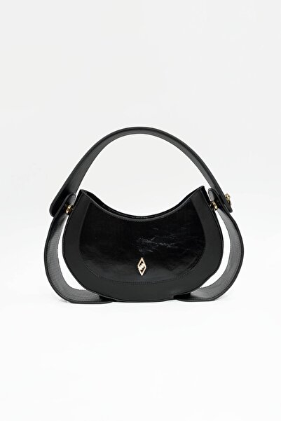 Aron Atelier Lory Kara İnci Special Design Γυναικεία Τσάντα Ώμου Τσάντα