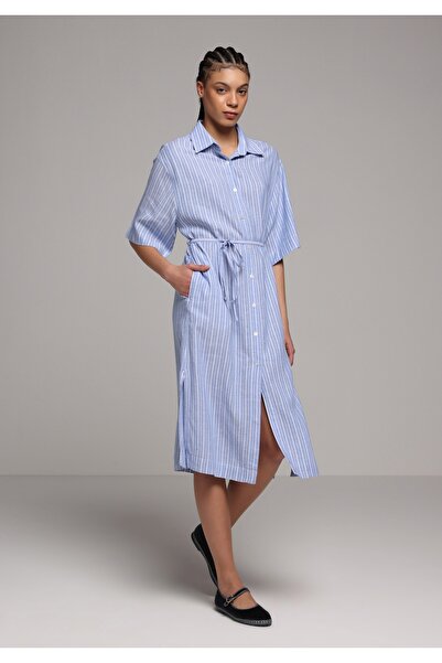 Colin's Regular Fit Women's Blue Dress