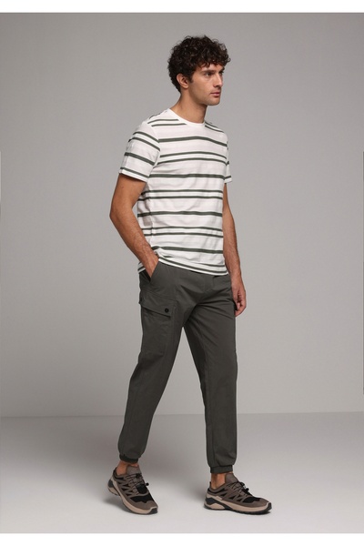 Colin's Slim fit Elastične muške zelene pantalone sa srednjim strukom