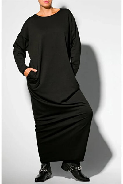 arakan Kadın Tesettür Uzun Kollu Uzun Sweat Elbise - T1 3020