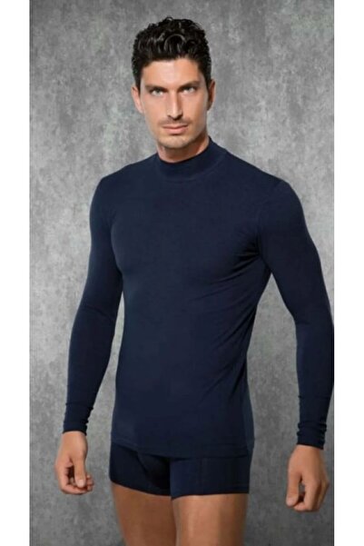 Doreanse Muška Modal / Pamuk majica sa dugim rukavima i rolkama