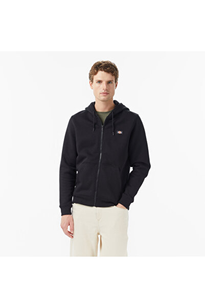Dickies Oakport Zip Erkek Siyah Sweatshirt