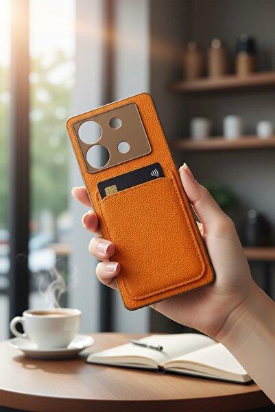 batuteknoloji Zero 30 5G Kartlıklı Suni Deri BTU Duo Case Silikon Kapak