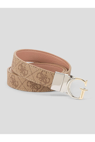 Guess حزام بنطال قابل للتعديل مزدوج الوجهين