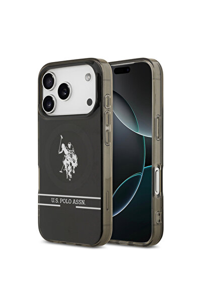 U.S. Polo Assn. iPhone 17 Pro Uyumlu Kılıf Orjinal Lisanslı M-safe Şarj Özell...